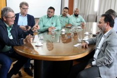 Marco Antônio recebe presidente e vice do Conselho de Administração da Vale